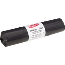 Aboveya Boy Ekonomik Endüstriyel Çöp Torbası 10'lu 20 Adet 80X110 Cm, Sızdırmaz Yırtılmaz,