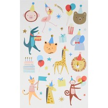 Meri Meri - Animal Parade Tattoo Sheet - Hayvan Geçit Töreni Geçici Dövmeler - 2'li
