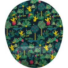 İyi Fikirler Iyi Fikirler Kaktüs ve Orman Desenli Bilek Destekli Mouse Pad