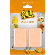Quik Kuşlar Için Enerji Bloğu, Portakallı, 2'li