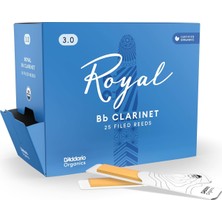 Royal By D'addario Bb Klarnet Için Yapraklar, No. 3.0, 25 Adet