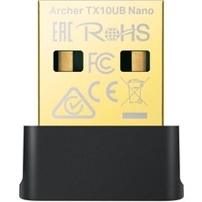 Tp-Link Archer TX10UB Nano | Wi-Fi 6 & Bluetooth 5.3 USB Adaptör | AX900 Mbps | Çift Bant | Ikisi Bi