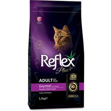 Reflex Yetişkin Kediler Için Tavuk Etli, Renkli Taneli Kedi Maması 1,5 kg