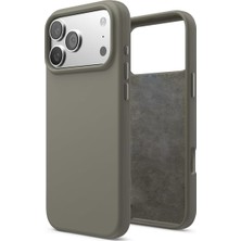 Merwish iPhone 17 Pro Uyumlu Içi Kadife Lansman Silikon Kılıf Kapak Geniş Kamera Koruması Darbe Em