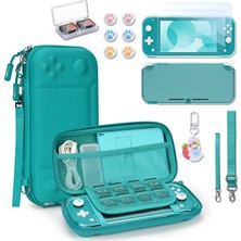 Yk Younık Younik Switch Lite Kılıf, 14'ü 1 Arada Switch Lite Aksesuarı, Switch Lite Çantalı, Şeffaf