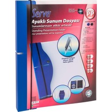 Serve Ayakli Sunum Dosyasi Lacivert 60'li