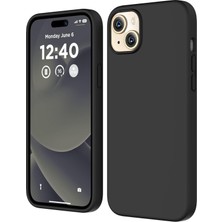 URUCHI Uruchı iPhone 15 ile Uyumlu Kılıf, Içi Kadife Kaplamalı Ince Sıvı Silikon Tam Koruma Yumuşak Jel Sil