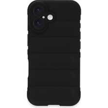 Bezos iPhone 16 Kılıf Optimum Silikon - Siyah
