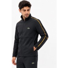 Lacoste  Şeritli Siyah Regular Fit Eşofman  Takımı