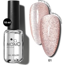 Momo Professional Kalıcı Oje Flash Cat Eye No.1. 10 ml