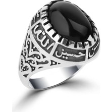 Tayfun Silver 925 Ayar Gümüş Siyah Oniks Taşlı Erkek Yüzük