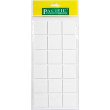 CATEKSSS Pacific Kare Yapışkanlı Sandalye Koltuk Mobilya Ayak Keçesi Felt 30X30 mm Beyaz (1 Adet)