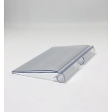 Rafburada 250 Adet Kancaya Takılan Plastik Etiket - 6 cm Şeffaf Kanca Etiket