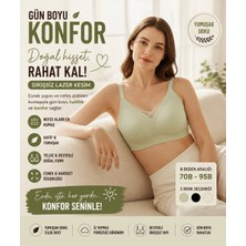 Nior Lifestyle Kadın Balensiz Dolgulu V Yaka Sütyen, Ayarlanabilir Askılı Açık Yeşil