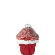 Mudo Home Red Cupcake Ağaç Süsü 10 cm
