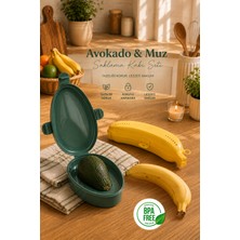 Porsima Avokado & Muz Saklama Kabı Seti 2'li Tazelik Koruyucu