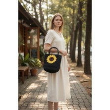 Jarold Handmade El Yapımı Ayçiçeği Tığ Işi Çanta