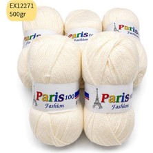 Oxford İplik Ihraç Fazlası 5'li Paket 500 gr Akrilik Krem EX12271