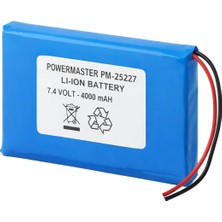 Powermaster PM-25227 7.4V 4000MAH 606090 Lityum Iyon (Li-Ion) Şarj Edilebilir Yassı Batarya