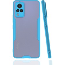 Bezos V21 Kılıf Platin Silikon - Mavi