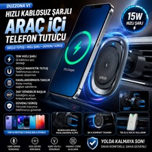 Bowie Hızlı şarj destekli kablosuz araç içi telefon tutucu Havalandırmaya takılan araç içi kablosuz şarj tutucu