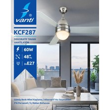 Vanti KCF287 60W Metal 2XE27 3 Kanatlı Lambalı Avizeli Tavan