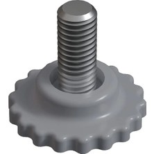 CATEKSSS M8 Ayar Vidası, Tırtıllı Vida, Bingo Ayak, Pingo Ayak Çap: 30 mm Vida Uzunluğu 20 mm RAL7035 (2 Adet)