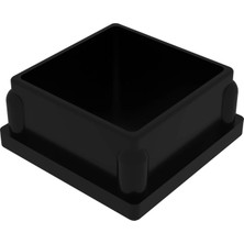 CATEKSSS 50X50 mm Düz Iç Profil Tapası 1,5 mm Siyah (1 Adet)