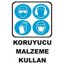 Iş Güvenliği Levhası Uyarıcı Levha Ikaz Levhası Koruyucu Malzeme Kullan 20X30 cm