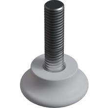 CATEKSSS M8X30 Düz Bingo Ayak, Pingo Ayak Çap:30 mm Beyaz (1 Adet)