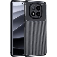 Bezos Redmi Note 14 Pro Plus Kılıf Auto Focus Karbon Kapak - Siyah