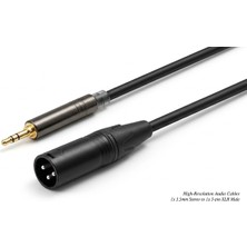 Pawer - XS015-1 3.5mm Stereo - Xlr Erkek Kablo 5 Metre