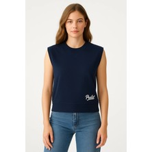 Prolet Kadın Basic Kolsuz Sweatshirt