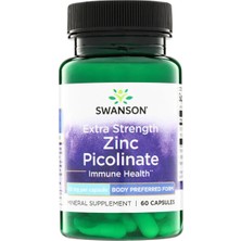 Swanson Zinc Picolinate 50 Mg 60 Kapsül Mineral Takviye