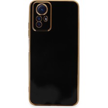 Bezos Redmi Note 12S Kılıf Volet Silikon - Siyah