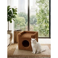 Patiderm Paris Kedi Evi Kahverengi