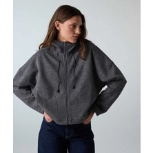 İpekyol Kumaş mix kapüşonlu sweatshirt IW6260091108036