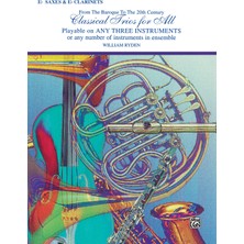 Alfred Music Classical Trios For All: E Flat Saxes  E Flat Clarinets- From The Baroque To The 20TH Century (Clas