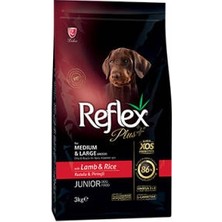 Bezos Orta ve Büyük Irk Kuzulu ve Pirinçli Yavru Köpek Maması 3 kg