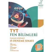 Yazıt Yayıncılık Tyt Fen Bilimleri Tamamı Çözümlü 15 Deneme Sınvavı (Kapak Değişebilir)