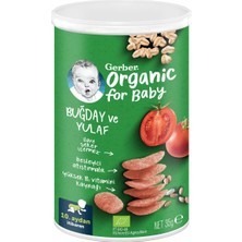 Gerber Organik Buğday ve Yulaflı Domates, Havuç ve Soğanlı Bebek Atıştırmalığı 35 G