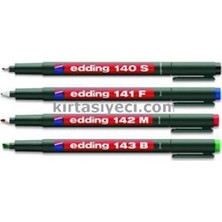 Edding E-142M 01MM Asetat Kalem Siyah Adet
