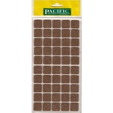CATEKSSS Pacific Kare Yapışkanlı Sandalye Koltuk Mobilya Ayak Keçesi Felt 20X20 mm Kahve (1 Adet)