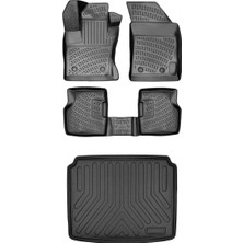 Bmy Oto Aksesuar Dacia Duster 4 Wd (4x4) 2018-2022 Ile Uyumlu 3D Araca Özel Paspas ve Bagaj Havuzu S