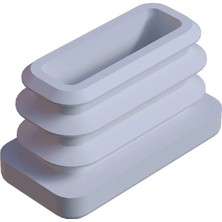 CATEKSSS 15X30 mm Profil Için Kademeli Içe Geçme Profil Tapası, Profil Kapak, Profil Tapa Beyaz (1 Adet)