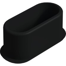 CATEKSSS 15X35 mm Elips Profil Tapası Siyah (1 Adet)