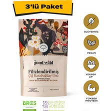 The Good Wild Filizlendirilmiş Çiğ Karabuğday Unu | Glutensiz Un | Vegan | Yüksek Lif | Glutensiz Ürün | 3X300 gr