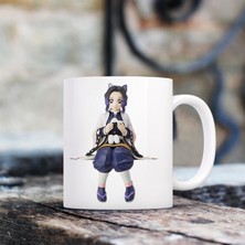Çılgıntrend Anime Demon Slayer Shinobu Kocho Choko-Burun Tasarımlı Kupa Bardak