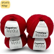 Stok Fazlası 4'lü Paket 400GR Papatya Angora Kırmızı SF1473