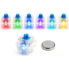 Rgb Ledli 3D Baskı Ürünleri Için Blue Switch - Rgb Klavyeler Için Mavi Sesli Clicker  50 Adet